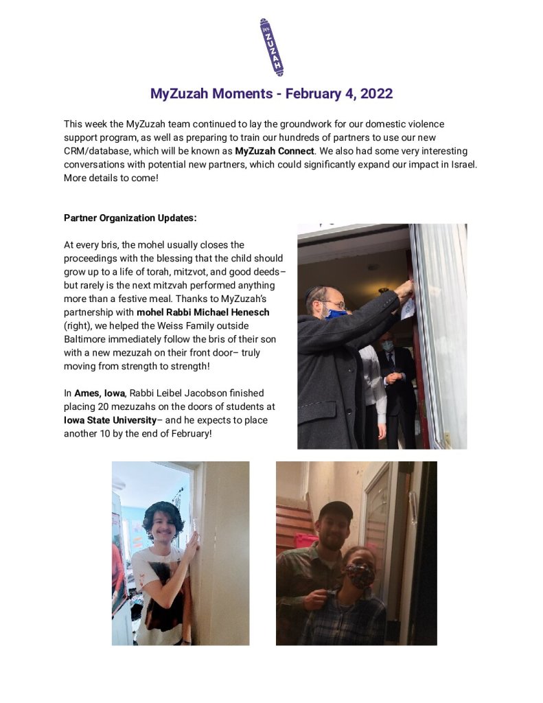 thumbnail of MyZuzah Moments – February 4, 2022